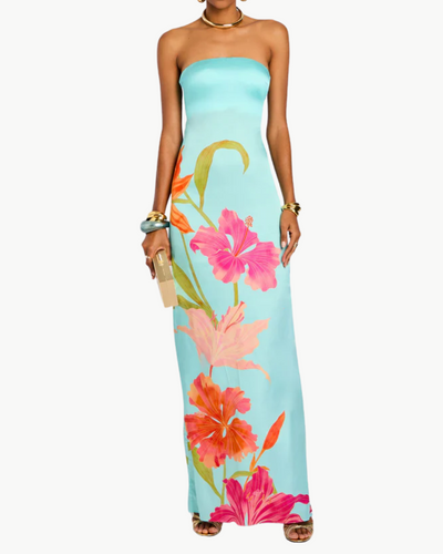 VIVI DRESS IN AQUA PRIMAVERA