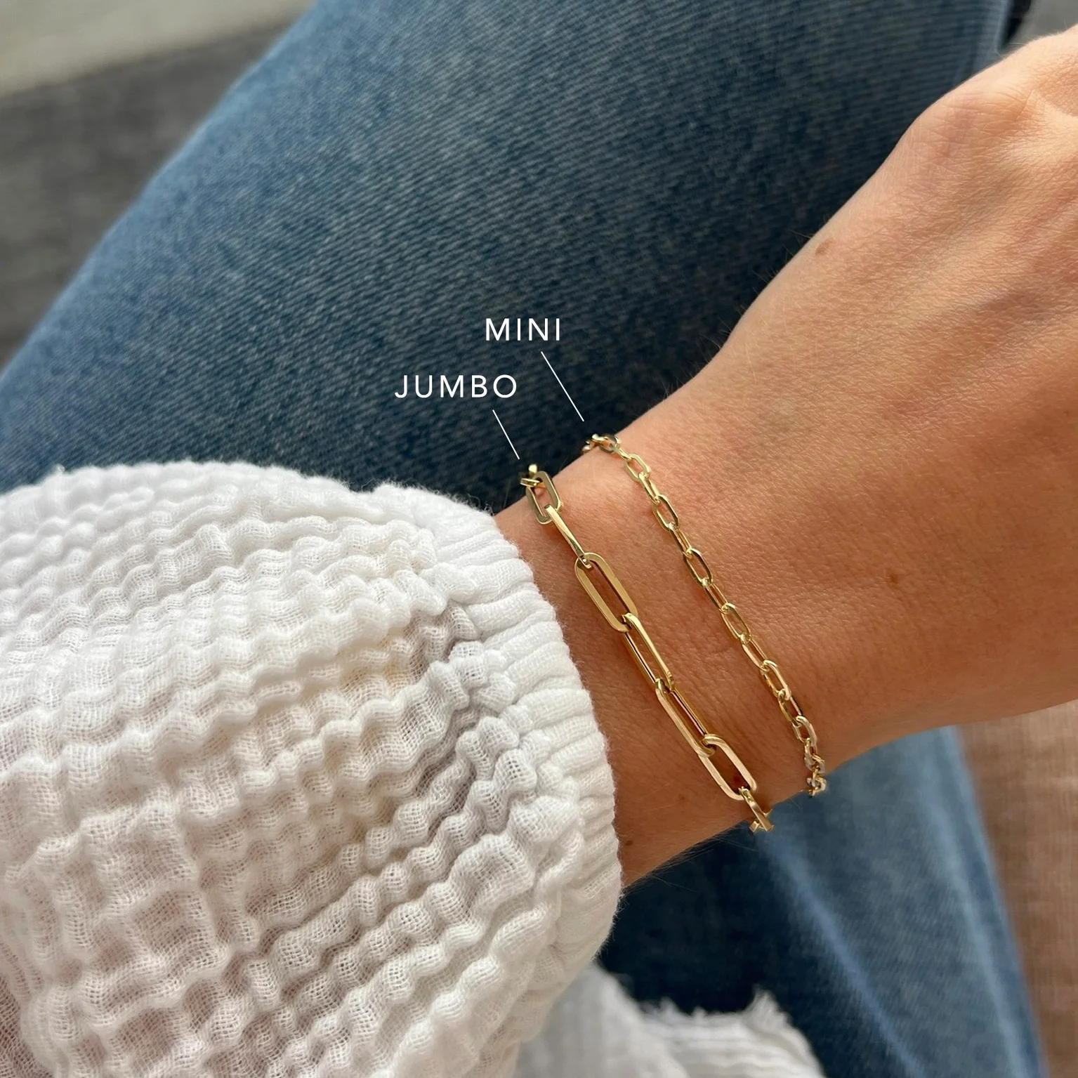 EF Collection Mini Link Bracelet at Romi Boutique