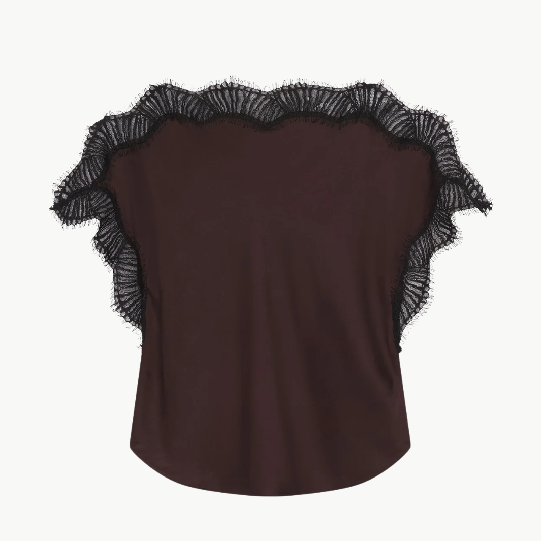 A.L.C LUNA SATIN TOP at Romi Boutique