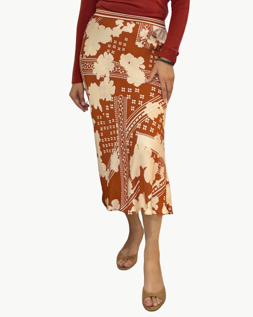 ALEXANDER SKIRT IN AMBER COMBO