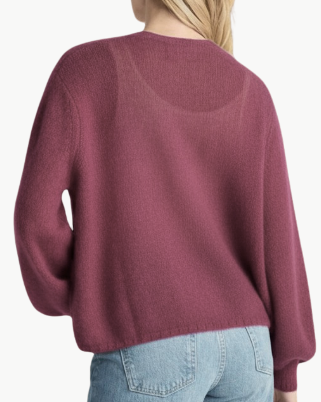 JUNIPER BALLOON-SLEEVE OPEN CARDIGAN IN KHALO - Romi Boutique