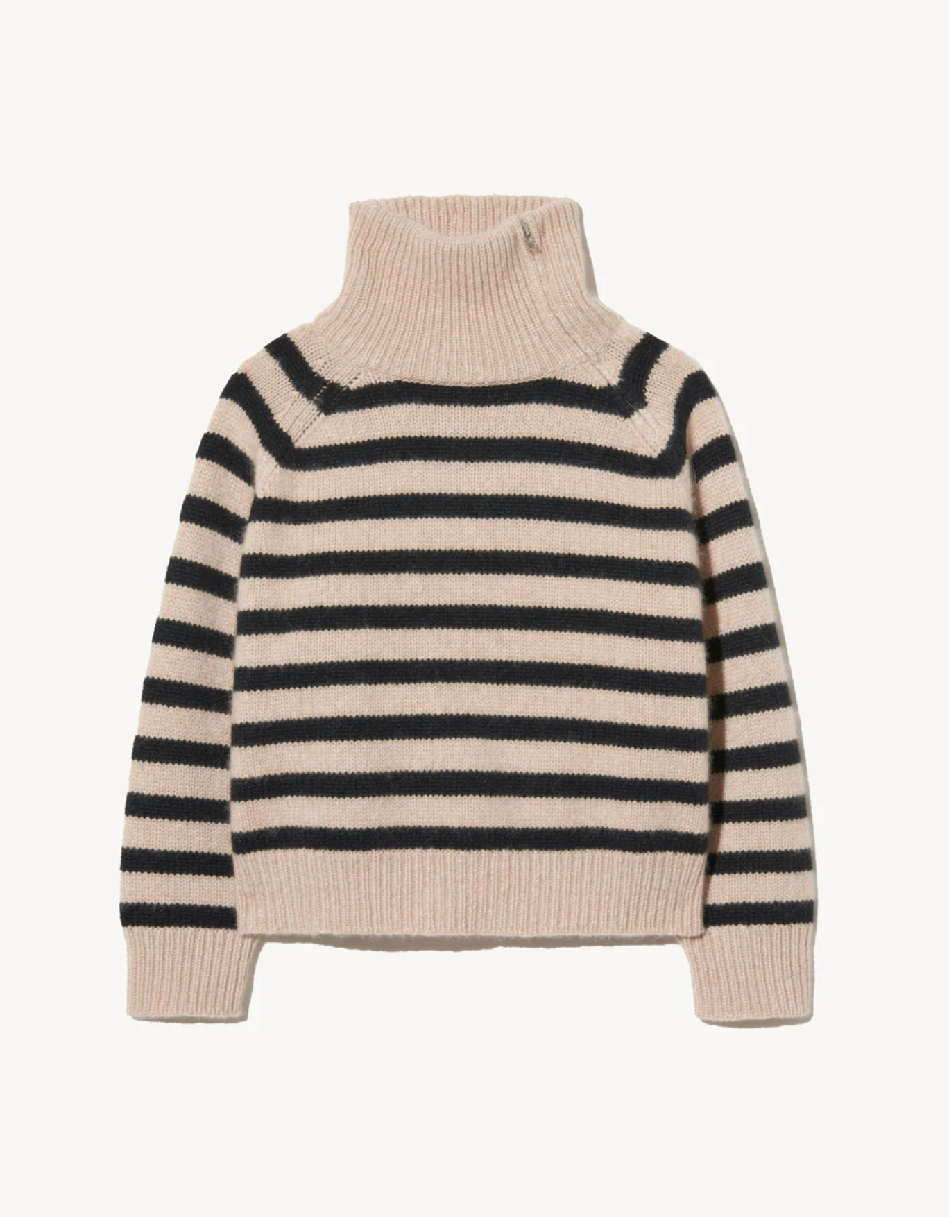 RAELYN STRIPE SWEATER IN PARCHMENT/BLACK STRIPE