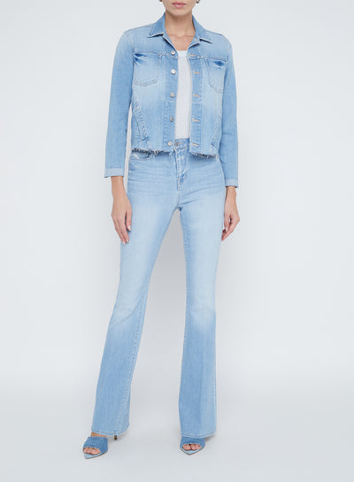JANELLE SLIM RAW JACKET IN OLYMPIA
