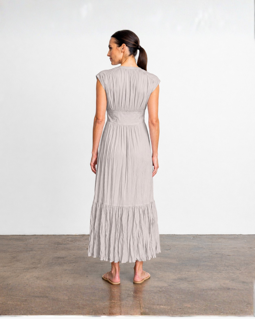 Go Crinkle Cut Twist Dress