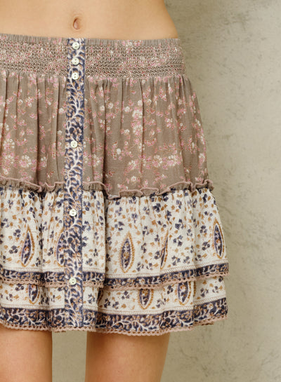 BANI PRINT MINI SKIRT IN MULTI