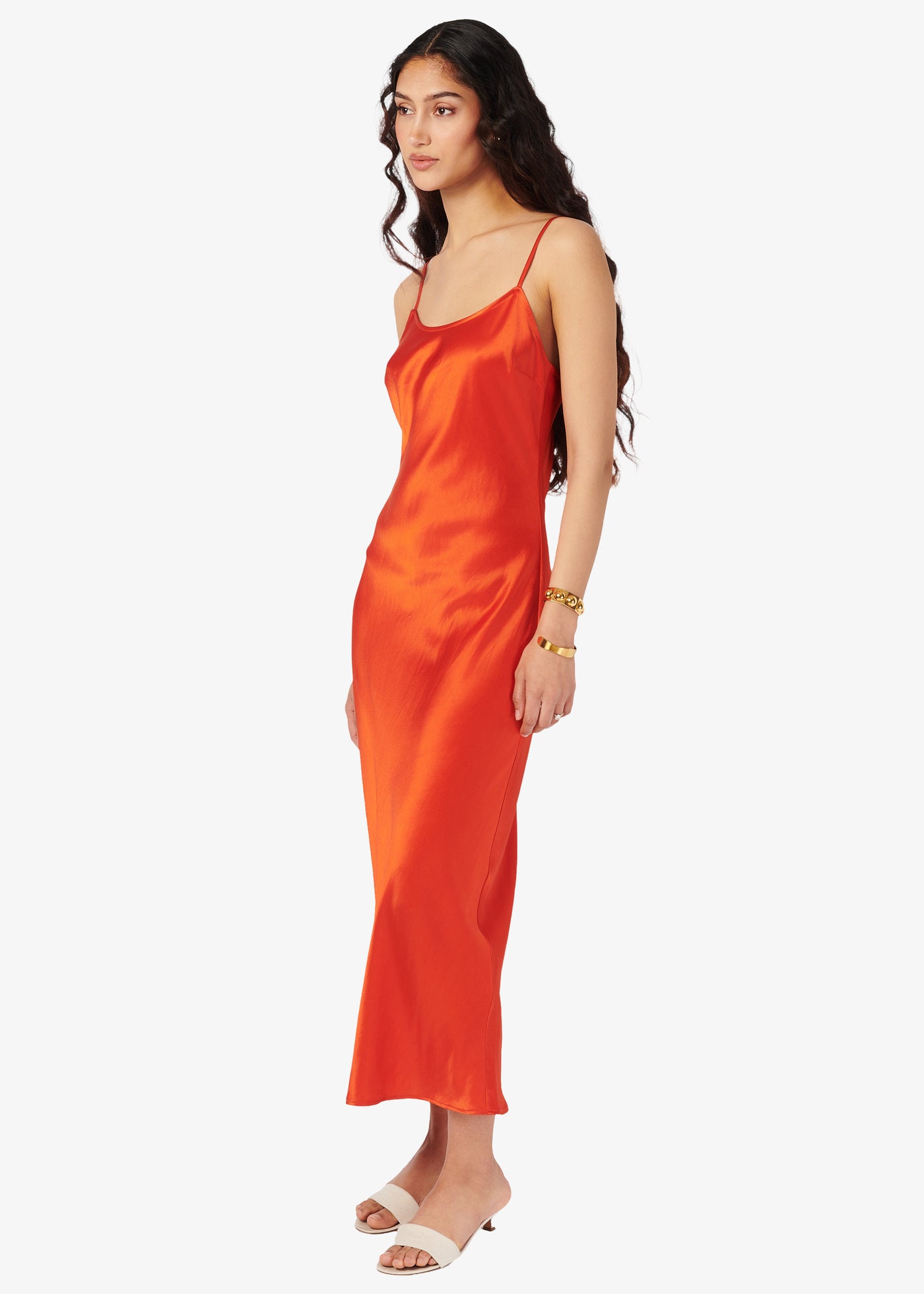 POMONA DRESS IN TIGERLILY