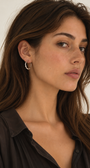 Chan Luu Crescent Hoop Earrings at Romi Boutique