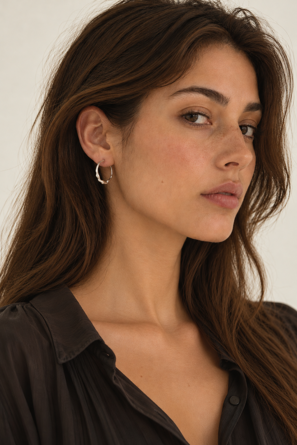 Chan Luu Crescent Hoop Earrings at Romi Boutique