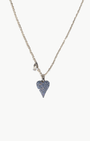Native Gem Glimmer Heart Necklace In Sterling Silver at Romi Boutique