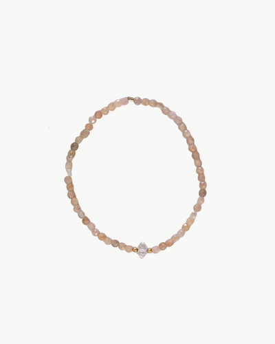 BEADED BRACELET IN ROSE MULTI