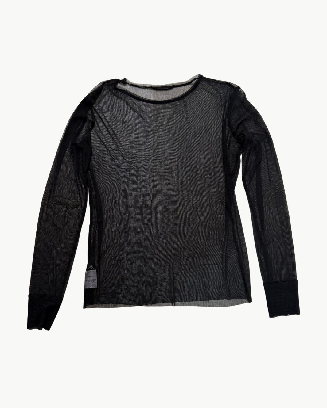 SILK TULLE TEE IN BLACK