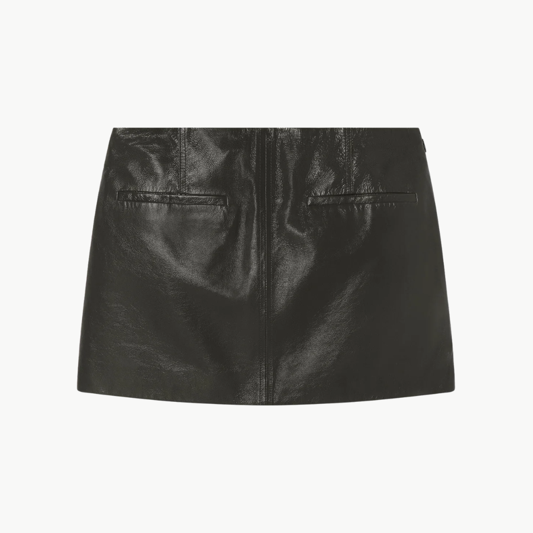 A.L.C Cowan Leather Mini Skirt at Romi Boutique