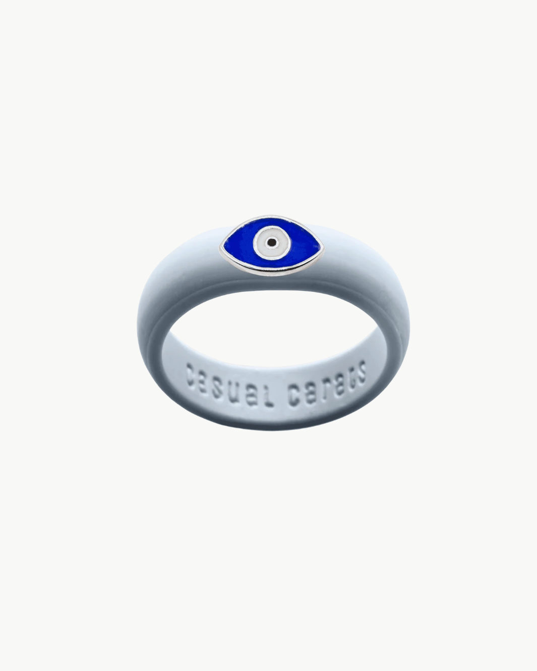 Enamel Evil Eye Silicone Ring