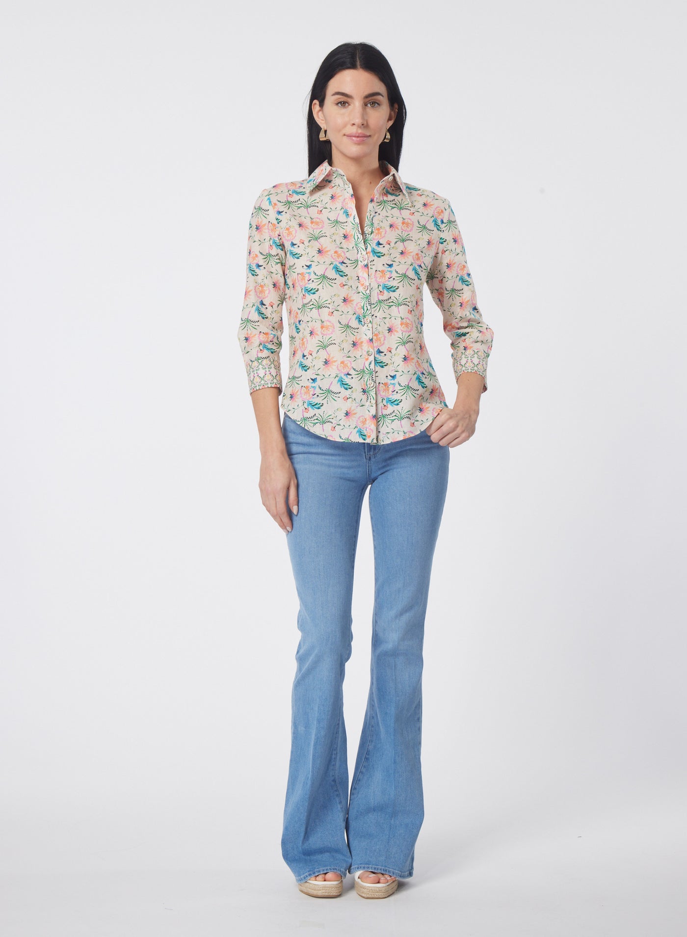 FREYA BLOUSE IN GARDEN OF VERSAILLES PRINT