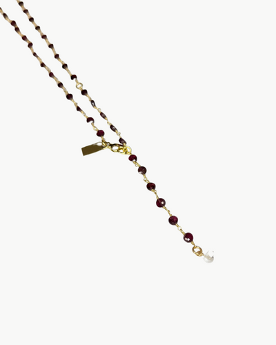 JAN BIRTHSTONE NECKLACE IN GARNET