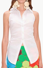 Simon Miller INNA SLEEVELESS POPLIN TOP at Romi Boutique
