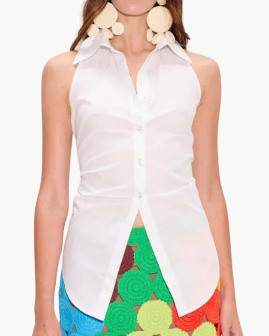 Simon Miller INNA SLEEVELESS POPLIN TOP at Romi Boutique