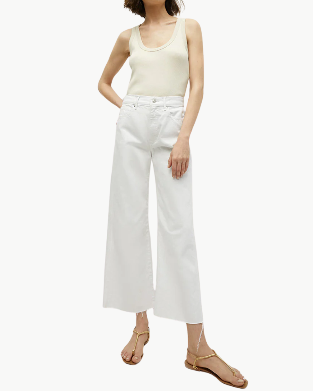 BIRKE SCOOPNECK TANK TOP IN LIMESTONE
