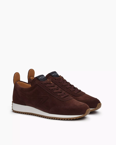 RETRO RUNNER SNEAKERS IN MOCHA SUEDE - Romi Boutique