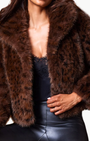 Generation Love LEXY LEOPARD FAUX FUR JACKET at Romi Boutique