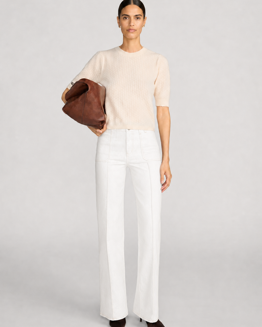 Frame Le Slim Palazzo Pintuck Pocket at Romi Boutique