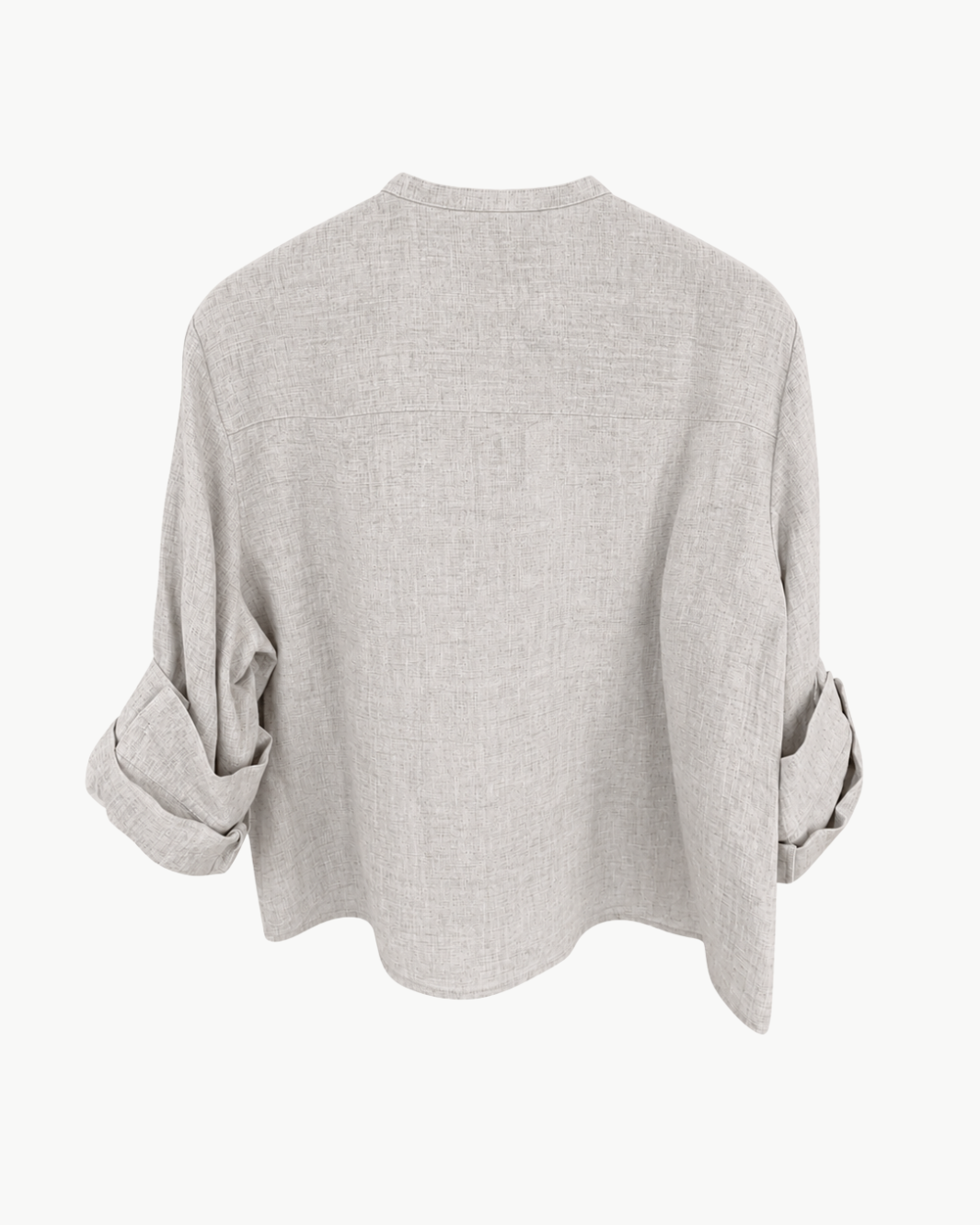 3/4 Sleeve Shirt With Collar Stand