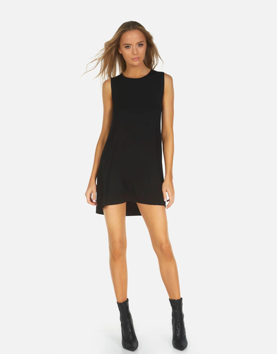 GILLY SLEEVELESS DRESS IN BLACK