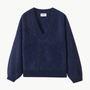 27 Miles Sue Fuzzy Cashmere V-Neck Pullover at Romi Boutique