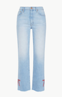 Mother THE RAMBLR ZIP SLICE HOVR FRAY at Romi Boutique