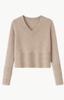 Autumn Cashmere V NECK WITH HIGH CUFFS at Romi Boutique