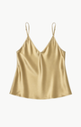 Brazeau Tricot V-Neck Silk Cami at Romi Boutique