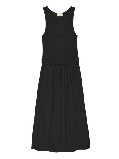 SADELLE DRESS IN JET BLACK - Romi Boutique
