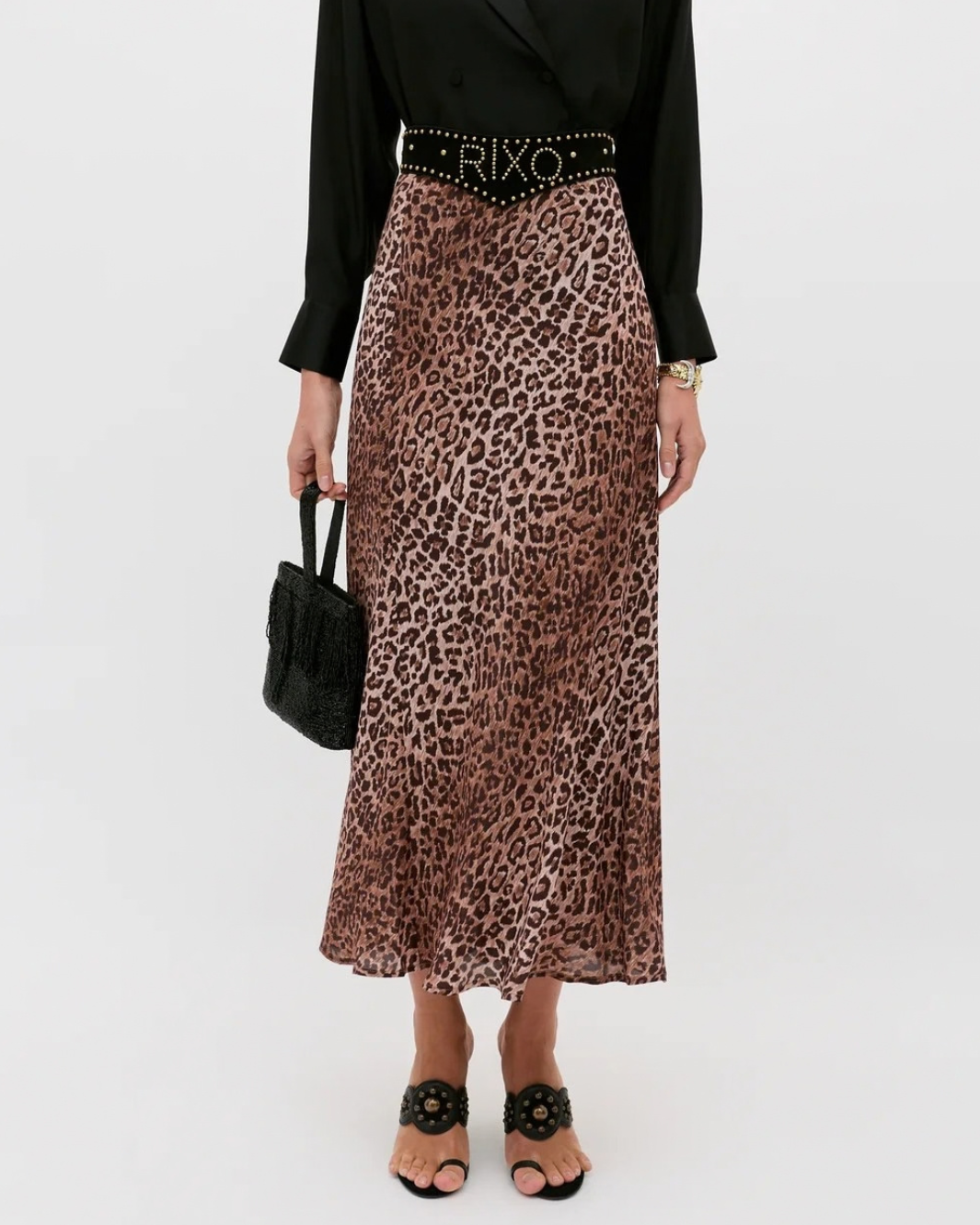 Kelly Silk Midi Skirt