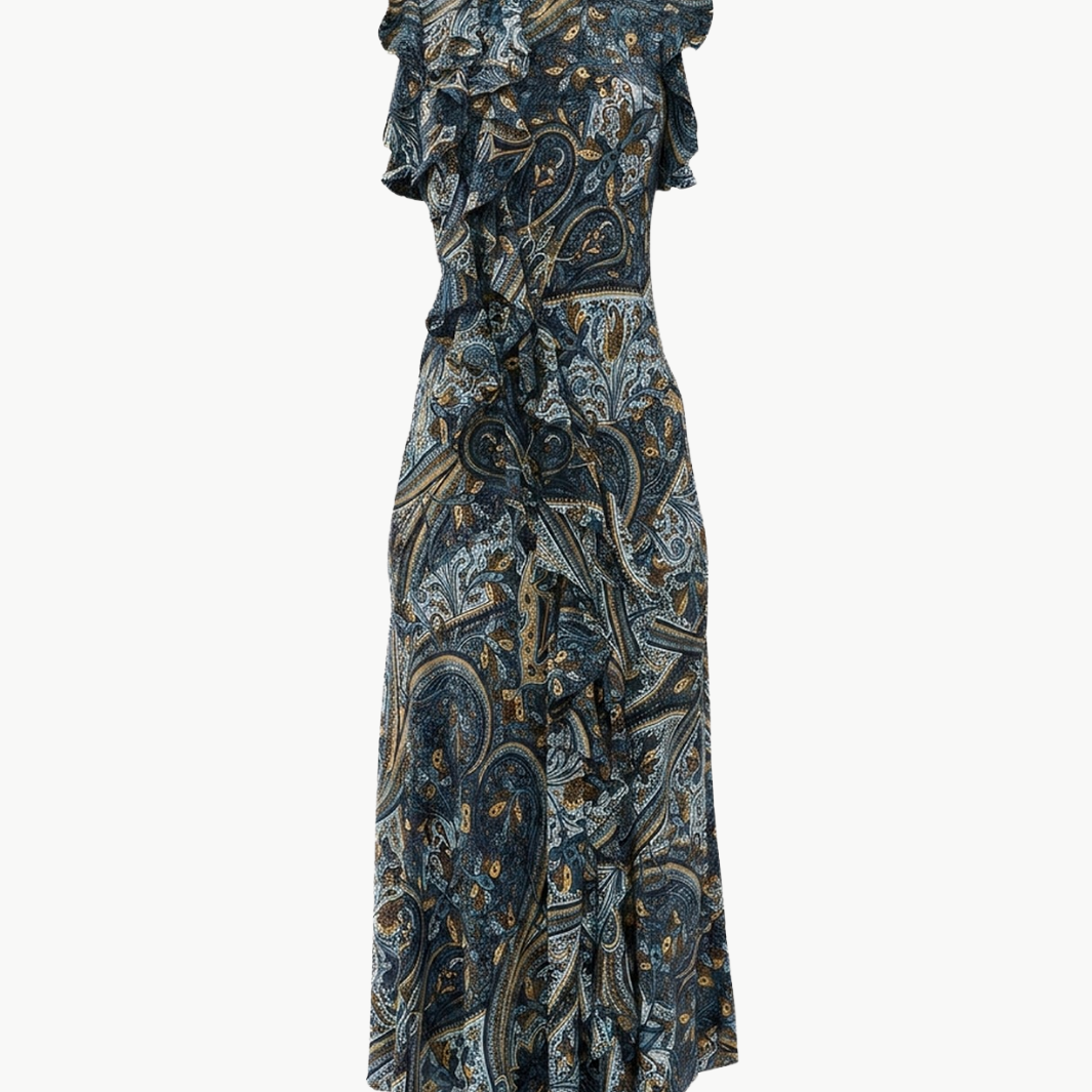 Ameline Sleeveless Silk Dress