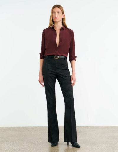 GAIA SLIM SHIRT IN CLARET