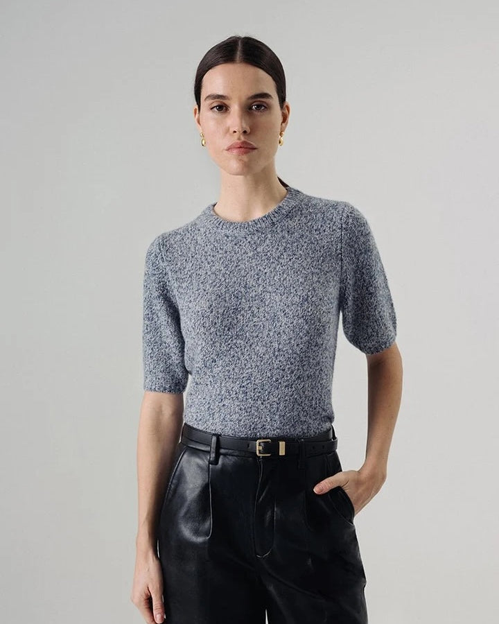 W.Cashmere Brenda Short Sleeves Sweater at Romi Boutique