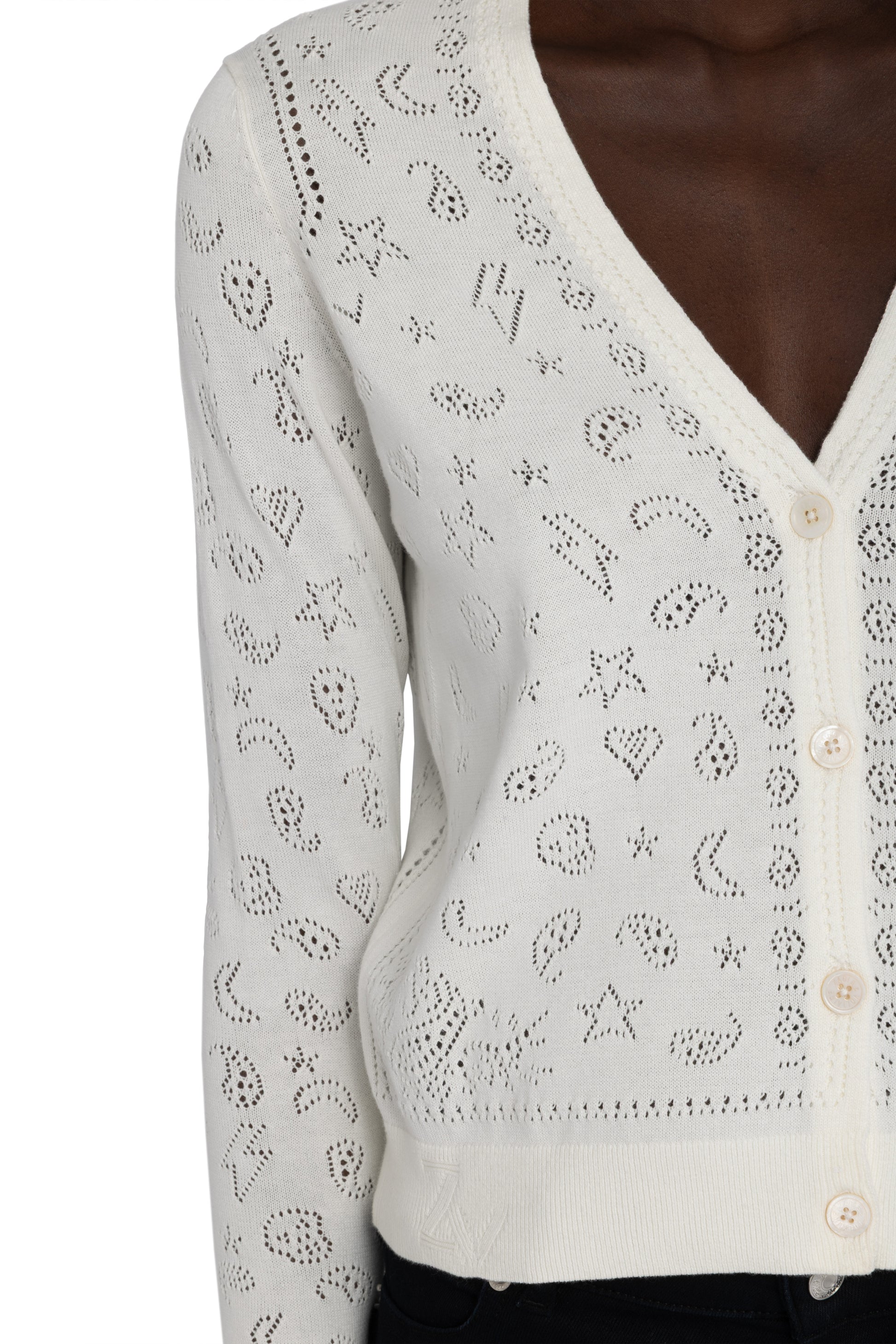 Zadig & Voltaire Manala Bandana Cardigan at Romi Boutique