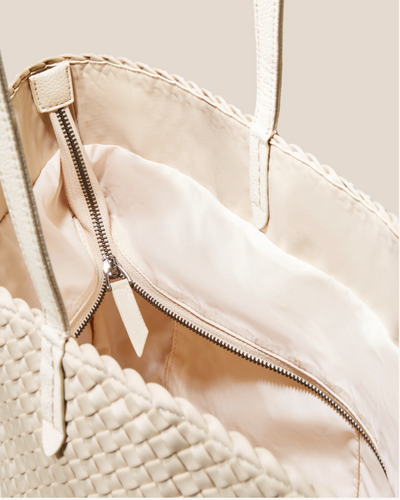 JETSETTER SMALL TOTE IN ECRU - Romi Boutique