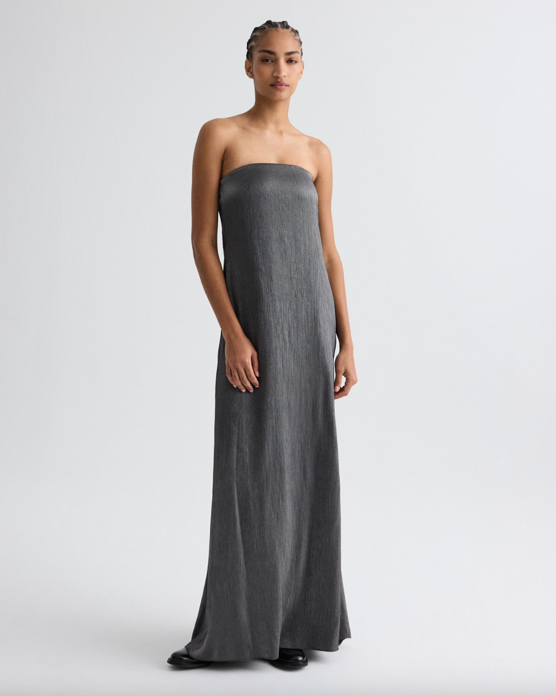 CAROLYNS GOWN IN SPLINTERED METALLIC