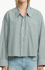 Denimist CROPPED SHIRT at Romi Boutique