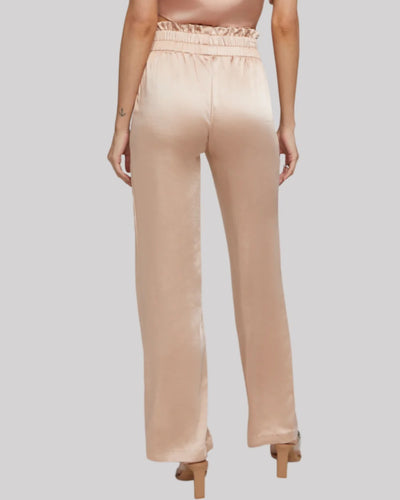 THERESA SATIN PANT IN TERRACOTTA
