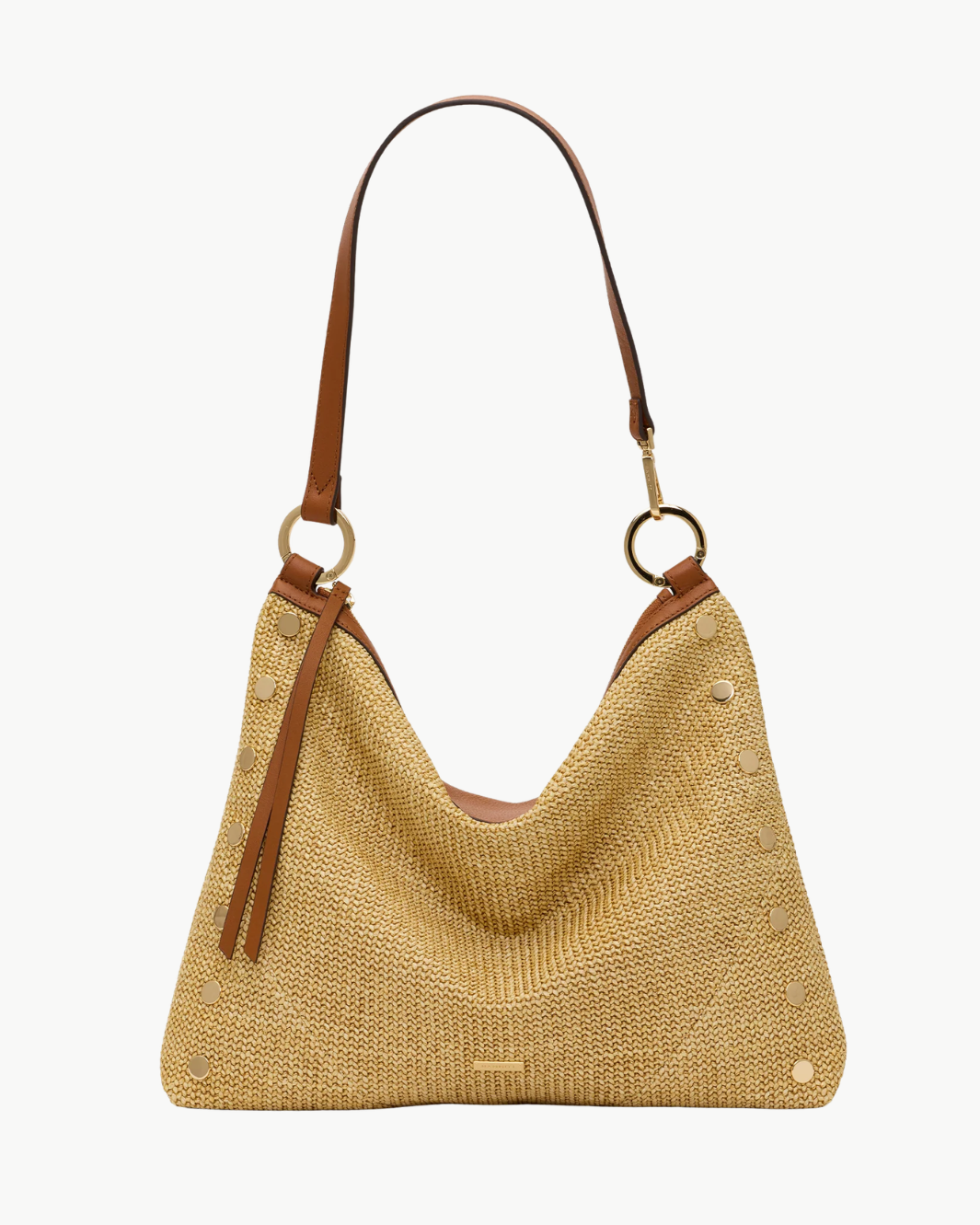 KYLE LARGE IN COCOA RAFFIA/GOLD - Romi Boutique