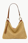 Hammitt KYLE LARGE IN COCOA RAFFIA/GOLD at Romi Boutique