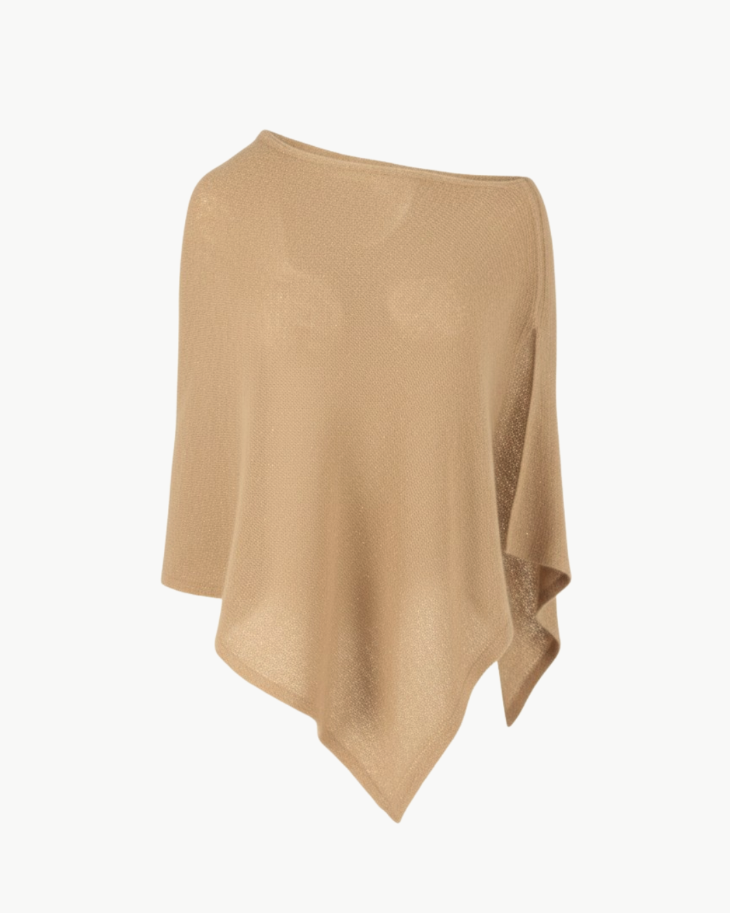 SEQUIN CROPPED PONCHO CAPELET IN BUCKSKIN