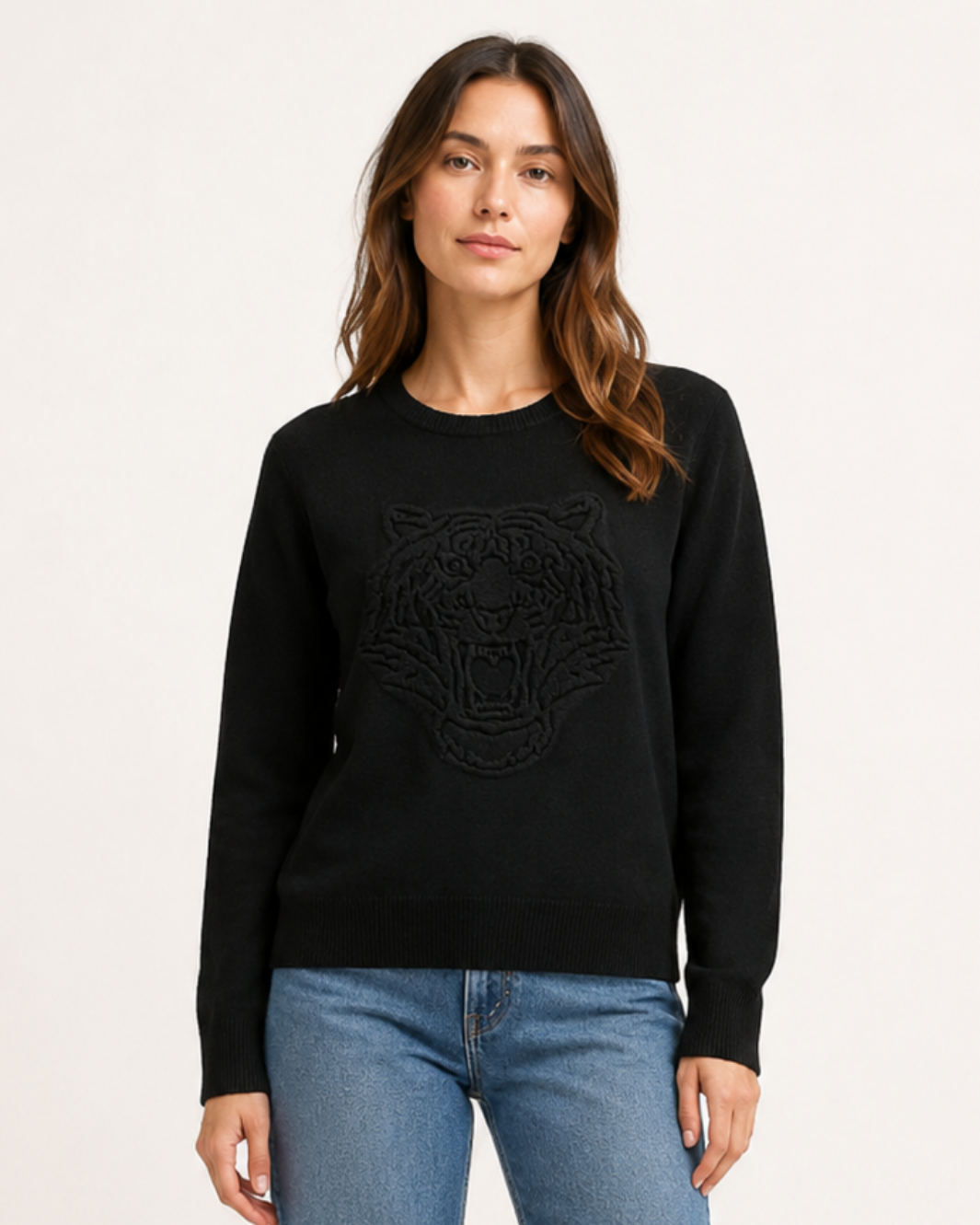 Embossed Tiger Crew