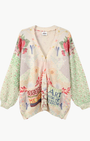 Me369 LIV LONG PRINTED CARDIGAN at Romi Boutique
