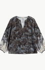 Go Silk GO BUBBLED UP BLOUSE PLACED at Romi Boutique