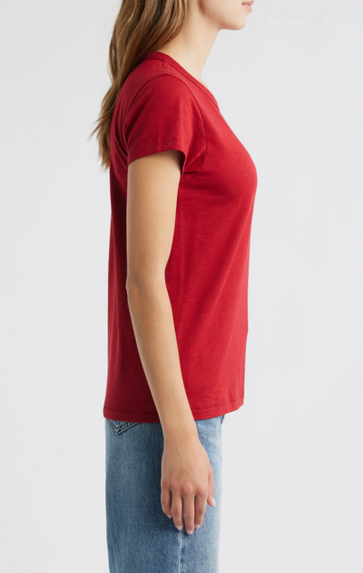 THE SLUB TEE IN RUBY