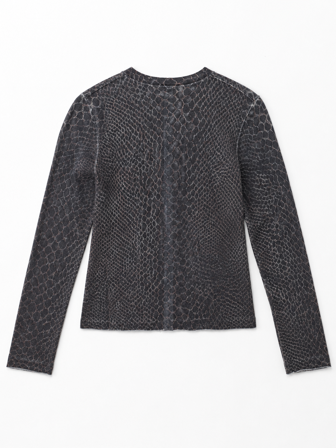 Elani Cashmere Snake Print Cardigan