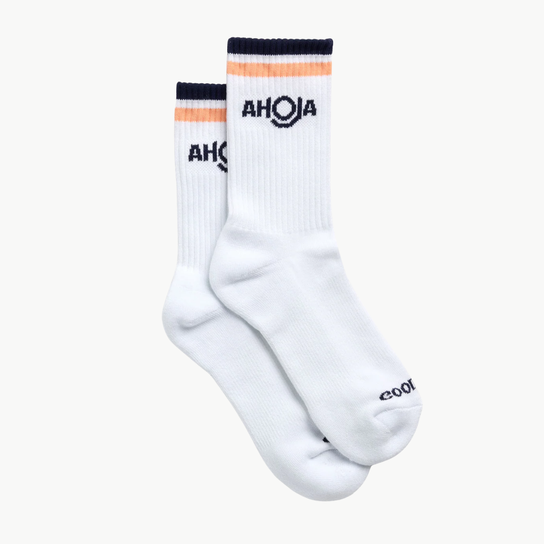 Aloha Stripes Crew Socks